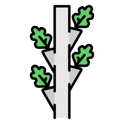 Compact Smart Vertical Farm with LED lighting