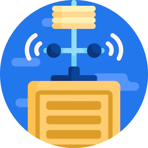 Mini Weather Station displaying environmental data